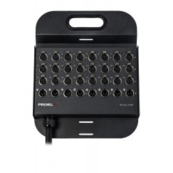 PROEL STAGE TN2408LU40 AUDIO STAGE BOXES "TN" Series Stage Box z blachy ocynkowanej, 24 In/8 Out, dł. 40m